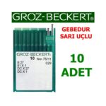 Groz Beckert DC X 27 Overlok Makinesi İğnesi (Gebedur-Sarı Uçlu İğne)