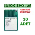 Groz Beckert UY X128 Kemer Makinesi İğnesi (Gebedur - Sarı Uçlu)