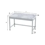 Mermer Tablalı Çalışma Tezgahı Taban Rafsız - Image 2